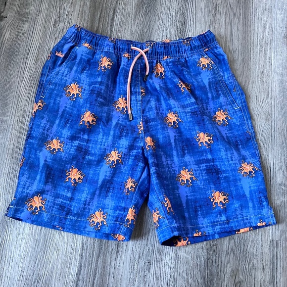 Peter Millar Youth Boy Swim Trunks Size Large octopus print - Picture 1 of 9